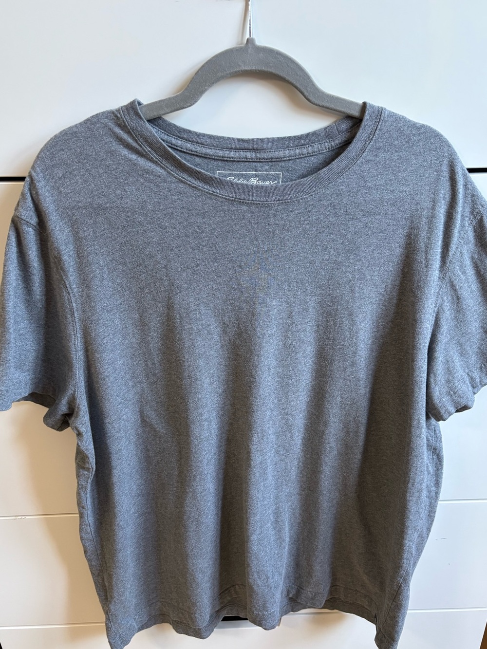 Eddie Bauer Heather Gray Crewneck Slim fit Tee